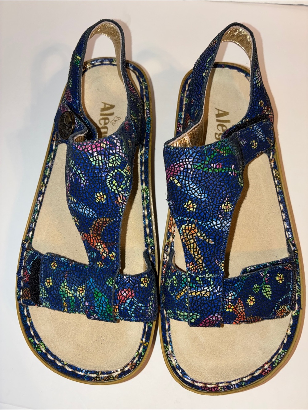 Alegria Sandals, Women’s EU 36/US 6 or 6.5, Blue
